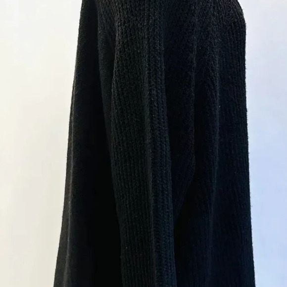 NWT SONOMA Women Long Sleeve V-Neck Pullover Oversized Black Sweater Plus Sz 2X - Picture 5 of 11